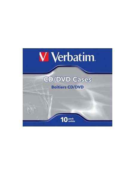 Verbatim Empty CD DVD Jewel Cases 10pk 1 dischi