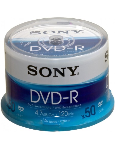 Sony DVD-R Spindle 4,7 GB 50 pz