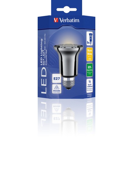 Verbatim LED R63 lampada LED 8 W E27