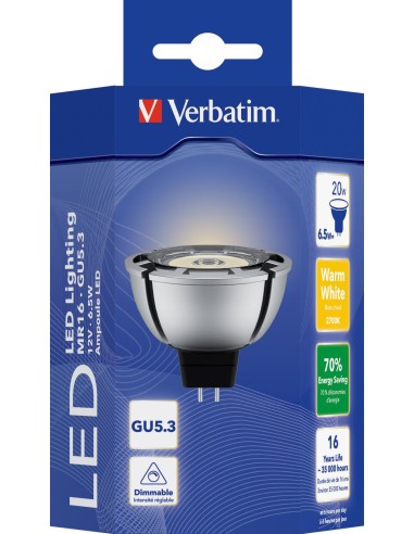 Verbatim LED MR16 GU5.3 lampada LED 6,5 W