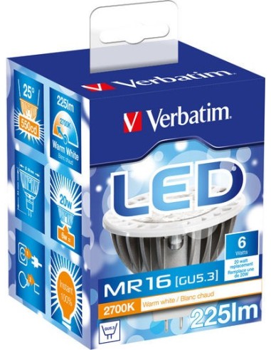 Verbatim 52020 lampada LED 6 W GU5.3