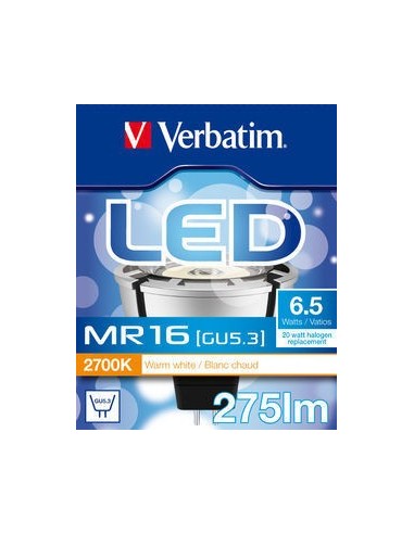 Verbatim LED MR16 GU5.3 lampada LED 6,5 W