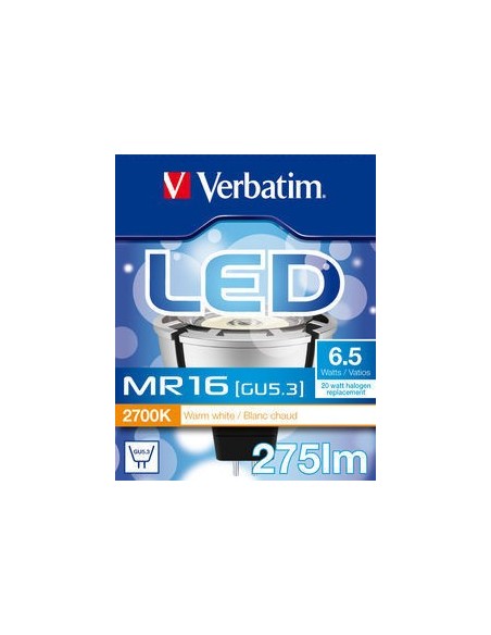Verbatim LED MR16 GU5.3 lampada LED 6,5 W