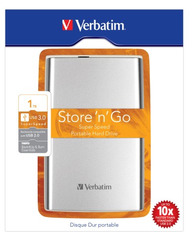 Verbatim Store 'n' Go disco rigido esterno 1000 GB Argento