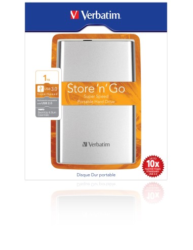 Verbatim Store 'n' Go disco rigido esterno 1000 GB Argento