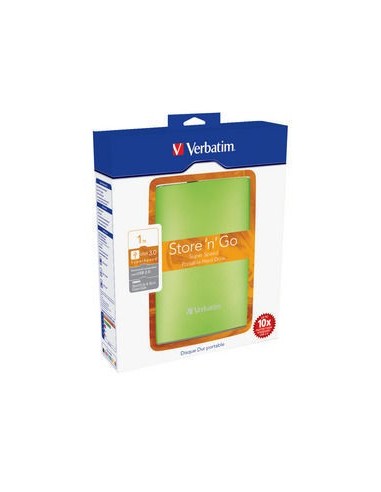 Verbatim Store 'n' Go USB 3.0 Portable Hard Drive 1TB Eucalyptus Green disco rigido esterno 1000 GB Verde