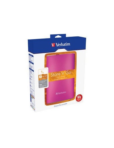 Verbatim Store 'n' Go USB 3.0 Portable Hard Drive 1TB Hot Pink disco rigido esterno 1000 GB Rosa