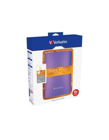 Verbatim Store 'n' Go USB 3.0 Portable Hard Drive 1TB Violet disco rigido esterno 1000 GB Viola