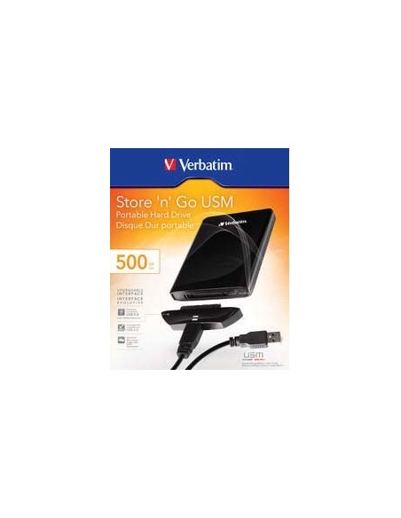 Verbatim Store 'n' Go USM 500GB disco rigido esterno Nero