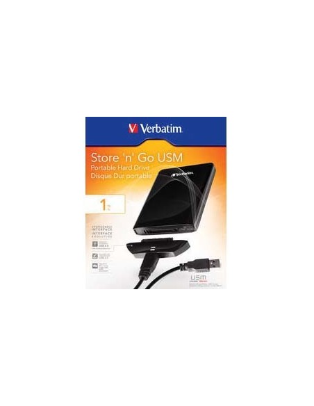 Verbatim Store 'n' Go USM 1TB disco rigido esterno 1000 GB Nero