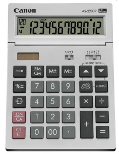 Canon AS-2200RI calcolatrice Tasca Calcolatrice di base Grigio, Argento 2