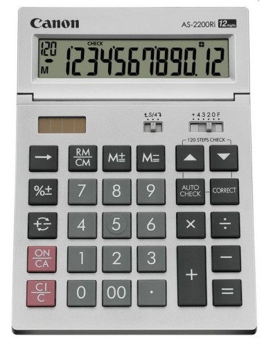 Canon AS-2200RI calcolatrice Tasca Calcolatrice di base Grigio, Argento