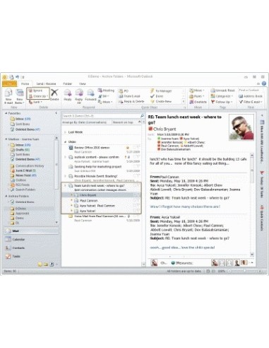 Microsoft Outlook 2010, Sngl, OLP-C software di posta elettronica 1 licenza e