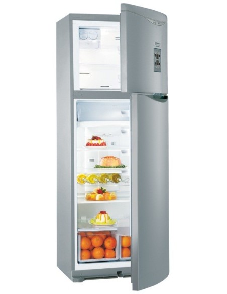Hotpoint NMTP 1922 FW HA frigorifero con congelatore Libera installazione Acciaio inossidabile