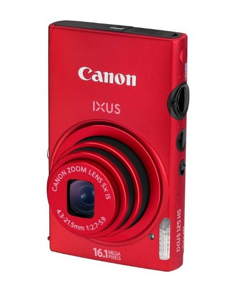 Canon Digital IXUS 125 HS 1 2.3" Fotocamera compatta 16,1 MP CMOS 4608 x 3456 Pixel Rosso