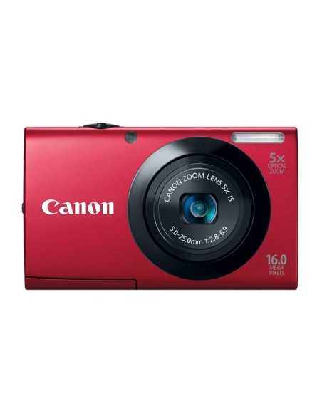 Canon PowerShot A3400 IS 1 2.3" Fotocamera compatta 16 MP CCD 4608 x 3456 Pixel Rosso