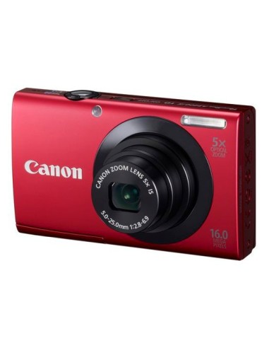 Canon PowerShot A3400 IS 1 2.3" Fotocamera compatta 16 MP CCD 4608 x 3456 Pixel Rosso