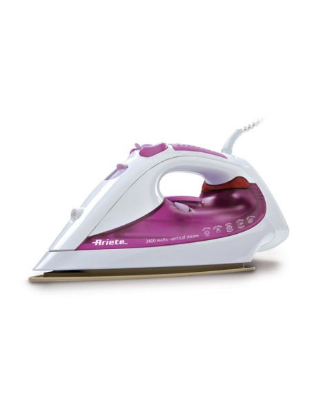 Ariete 6216 ferro da stiro Ferro a vapore Ceramica 2400 W Porpora, Bianco