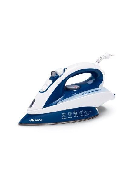 Ariete Extra Vapor 6225 Ferro da stiro a secco e a vapore 2400 W Blu, Bianco