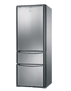Indesit 3D AA NX frigorifero con congelatore Libera installazione Grigio, Argento