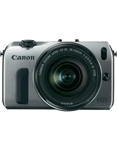 Canon EOS M + EF-M 18-55mm + 90EX MILC 18 MP CMOS 5184 x 3456 Pixel Nero, Argento