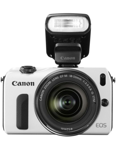 Canon EOS M + EF-M 18-55mm + 90EX MILC 18 MP CMOS 5184 x 3456 Pixel Nero, Bianco