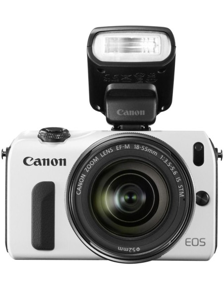 Canon EOS M + EF-M 18-55mm + 90EX MILC 18 MP CMOS 5184 x 3456 Pixel Nero, Bianco
