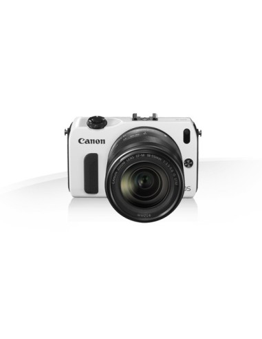 Canon EOS M + EF-M 18-55mm + 90EX MILC 18 MP CMOS 5184 x 3456 Pixel Nero, Bianco
