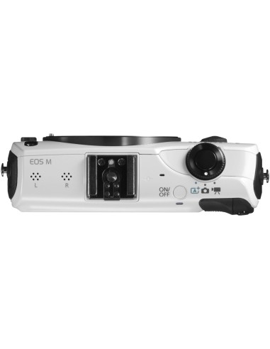 Canon EOS M + EF-M 18-55mm + 90EX MILC 18 MP CMOS 5184 x 3456 Pixel Nero, Bianco