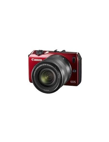 Canon EOS M + EF-M 18-55mm + 90EX MILC 18 MP CMOS 5184 x 3456 Pixel Nero, Rosso