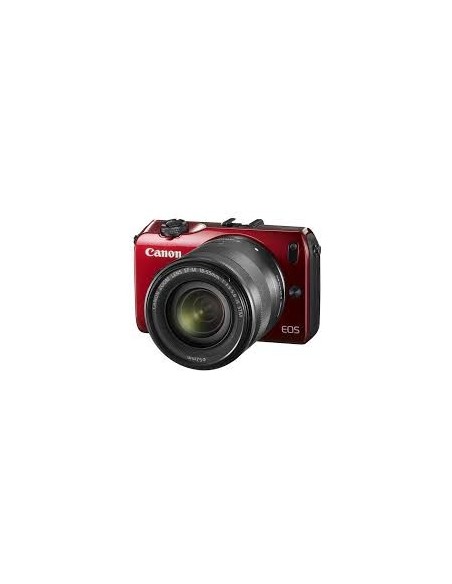 Canon EOS M + EF-M 18-55mm + 90EX MILC 18 MP CMOS 5184 x 3456 Pixel Nero, Rosso