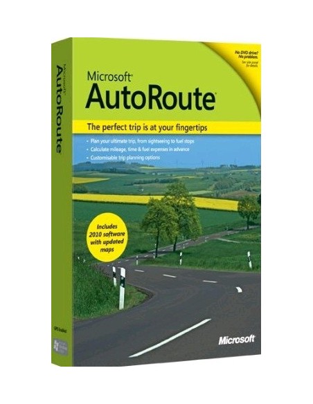 Microsoft AutoRoute Euro 2011, x32, WIN, 1u, DVD, ENG mappa per navigatore