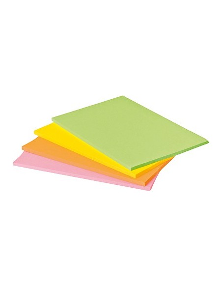 3M Post-it 200 x 149mm (4 x 45) etichetta autoadesiva Verde, Arancione, Rosa, Giallo 4 pz