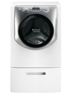 Hotpoint Aqualtis AQ102F 49H EU lavatrice Caricamento frontale 10 kg 1400 Giri min Argento, Bianco