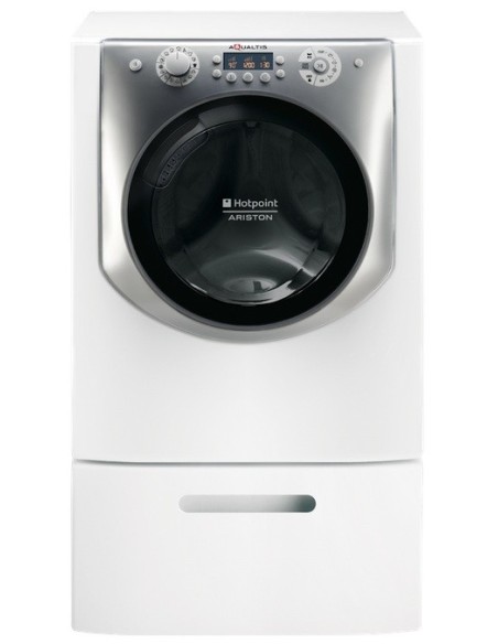 Hotpoint Aqualtis AQ102F 49H EU lavatrice Caricamento frontale 10 kg 1400 Giri min Argento, Bianco
