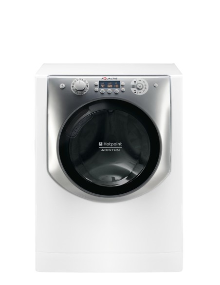 Hotpoint AQD970F 69 lavasciuga Libera installazione Caricamento frontale Argento, Bianco