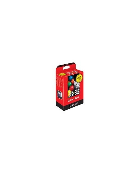Lexmark Combo-Pack No.32 33 Black and Color Print Cartridges cartuccia d'inchiostro 2 pz Originale Nero
