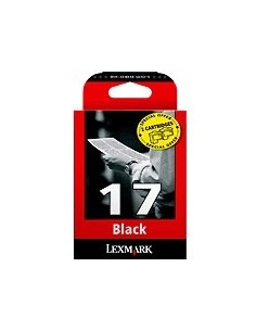 Lexmark Twin Pack No17 Black Print Cartridges cartuccia d'inchiostro Originale Nero