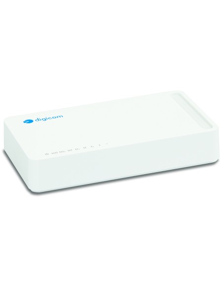 Digicom Mini Switch 8 Non gestito Fast Ethernet (10 100) Bianco