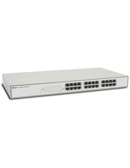 Digicom GigaNet Switch 24V Non gestito Gigabit Ethernet (10 100 1000) Grigio, Bianco