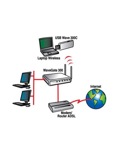 Digicom 8E4370 scheda di rete e adattatore WLAN 300 Mbit s