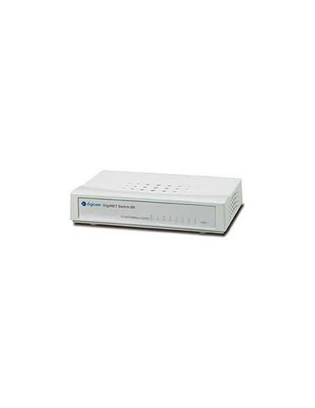 Digicom Giganet Switch 8R Non gestito Argento