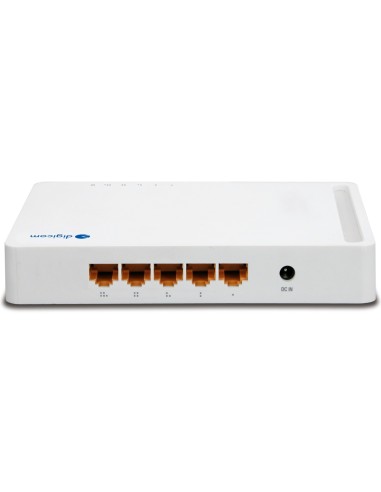 Digicom GigaNET switch 5R Non gestito 10G Ethernet (100 1000 10000) Bianco