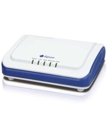Digicom 8E4453 router cablato Fast Ethernet Blu, Bianco