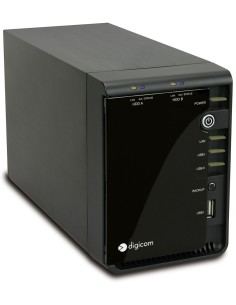 Digicom NETR-A01 NAS Collegamento ethernet LAN Nero