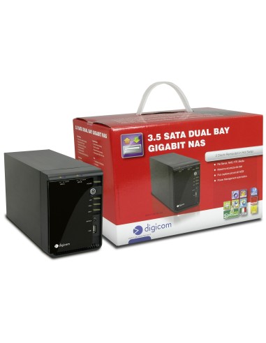 Digicom NETR-A01 NAS Collegamento ethernet LAN Nero