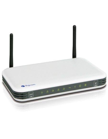 Digicom RAW300-A02 router wireless Fast Ethernet 4G Nero, Bianco