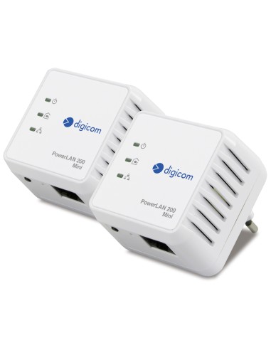 Digicom PL202-A01 200 Mbit s Collegamento ethernet LAN Bianco 2 pz
