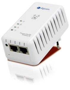 Digicom PL200W3-A01 200 Mbit s Collegamento ethernet LAN Wi-Fi Bianco 1 pz