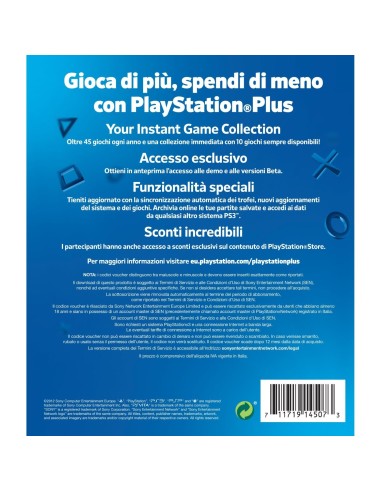 Sony PlayStation Plus Card  90